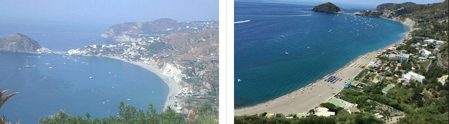 Veduta della spiaggia dei Maronti