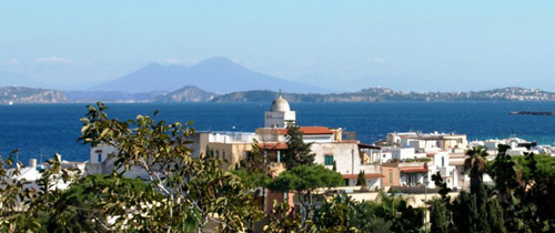 Panorama del paese di Lacco Ameno